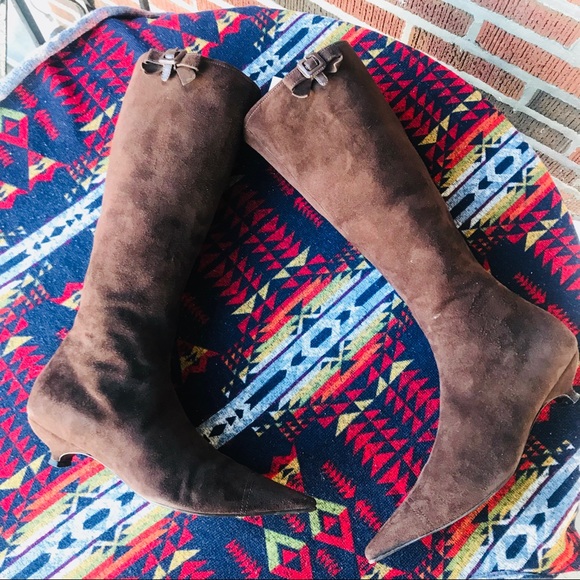 Prada Miu Miu Suede knee boots - Picture 2 of 8